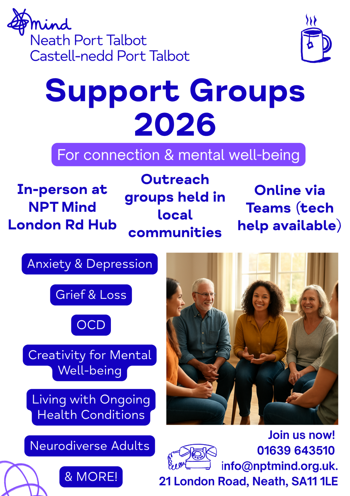 Flyer - Support Groups Available 2026